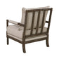 Cushion Back Accent Chair Oatmeal And Natural - 905362 ebuystt