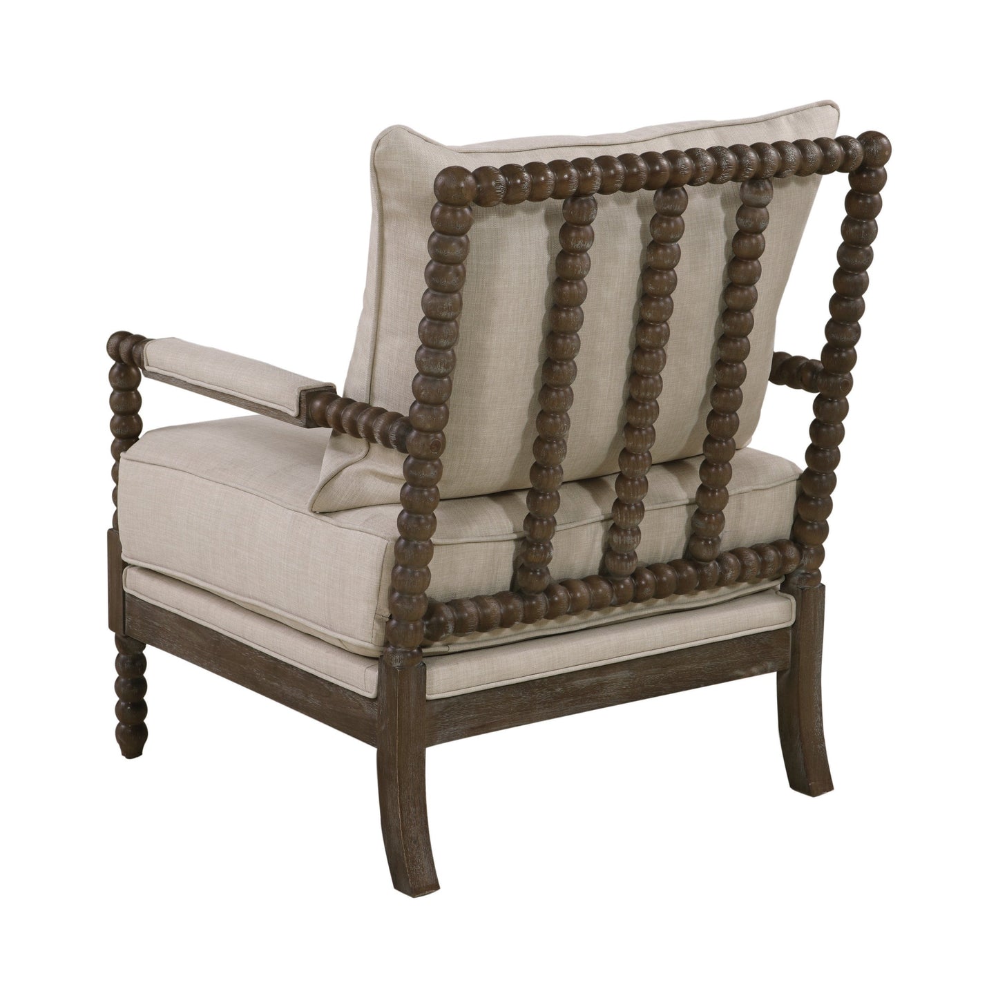 Cushion Back Accent Chair Oatmeal And Natural - 905362 ebuystt