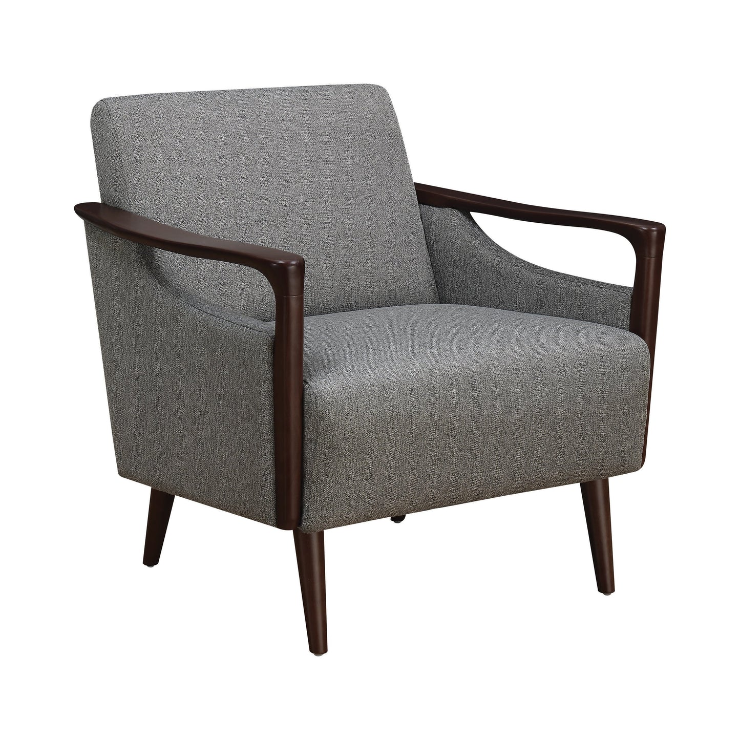 Upholstered Accent Chair Grey And Brown - 905392 ebuystt