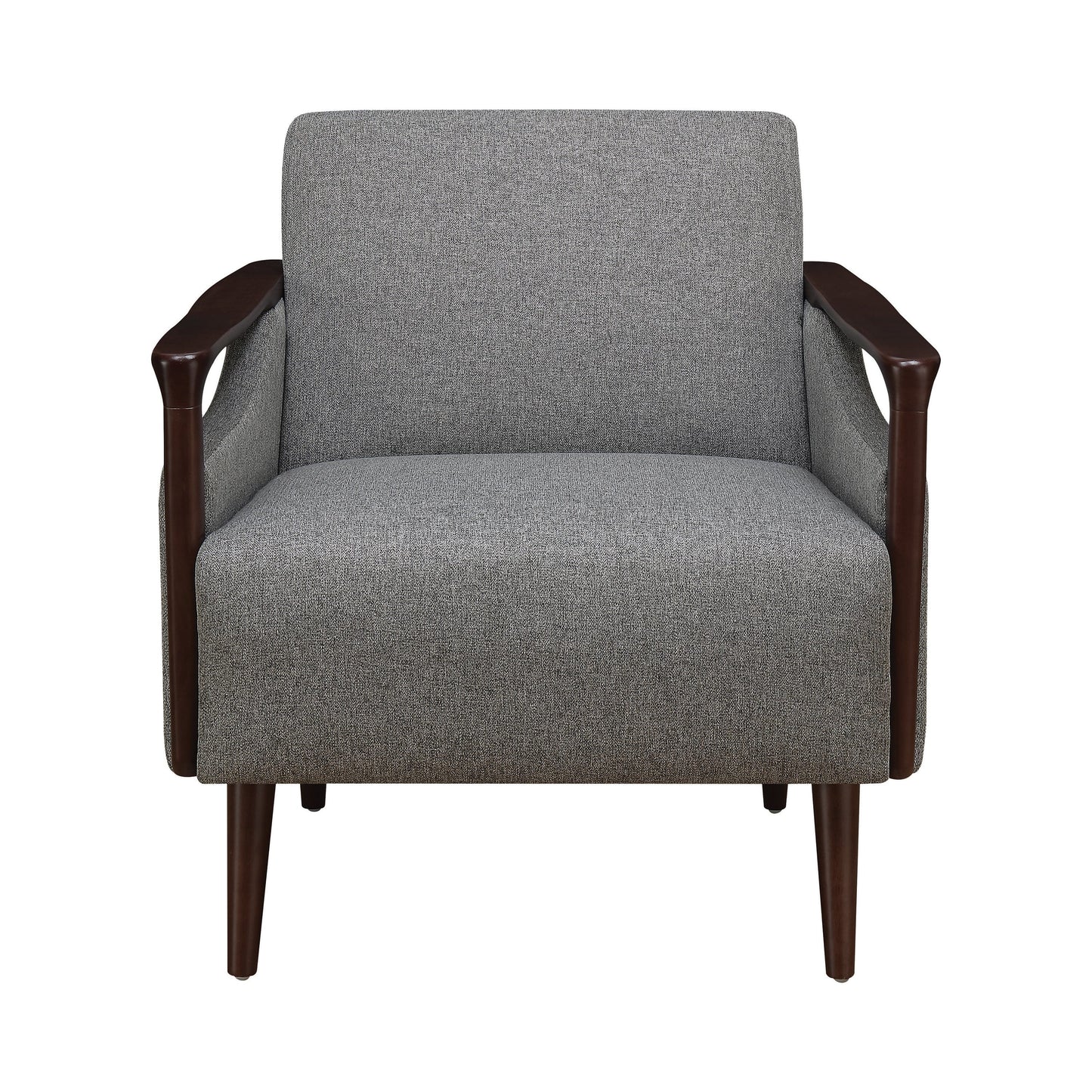 Upholstered Accent Chair Grey And Brown - 905392 ebuystt