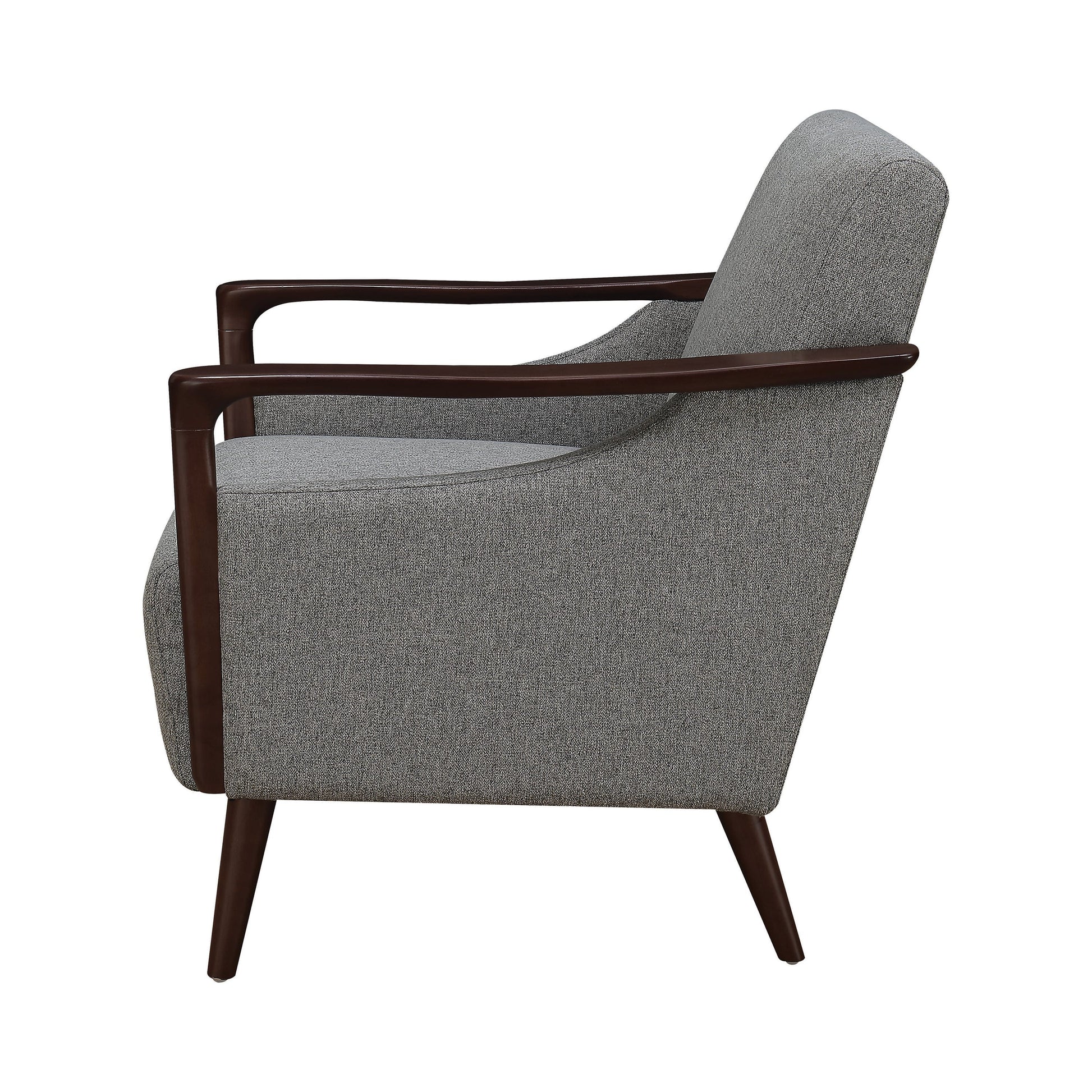 Upholstered Accent Chair Grey And Brown - 905392 ebuystt