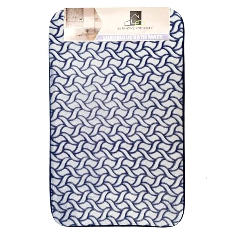 Home Komfort, Luxurious Bath Mat Extra Soft and Absorbent Microfiber Bath Mat for Bathroom, Non Slip Bath Mat (60cm x 100cm) - Provides comfort and cozy feeling when your feet steps on it and protecting your floor from moisture - 92174 Pie's Variety Store