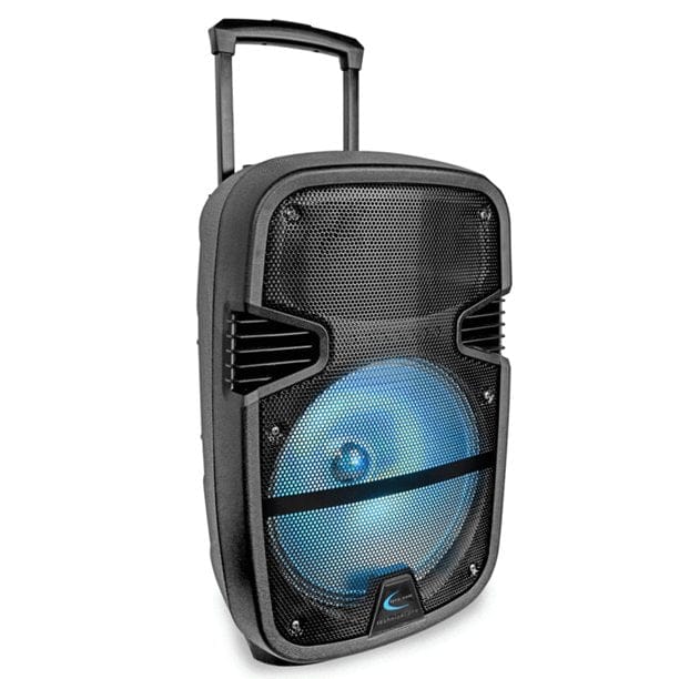 LIVE X 15 inch  RECHARGEABLE BLUETOOTH SPEAKER  The LIVE X is a 15 inch portable PA speaker with an integrated rechargeable battery, advanced Bluetooth capabilities, and an LED woofer well suited for your next party, event, tailgate, and more-LX-15BT Hannah's Variety Store