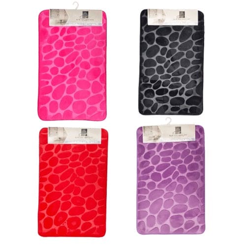 Home Komfort, Luxurious Bath Mat Extra Soft and Absorbent Microfiber Bath Mat for Bathroom, Non Slip Bath Mat (60cm x 100cm) - Provides comfort and cozy feeling when your feet steps on it and protecting your floor from moisture - 92174 Pie's Variety Store