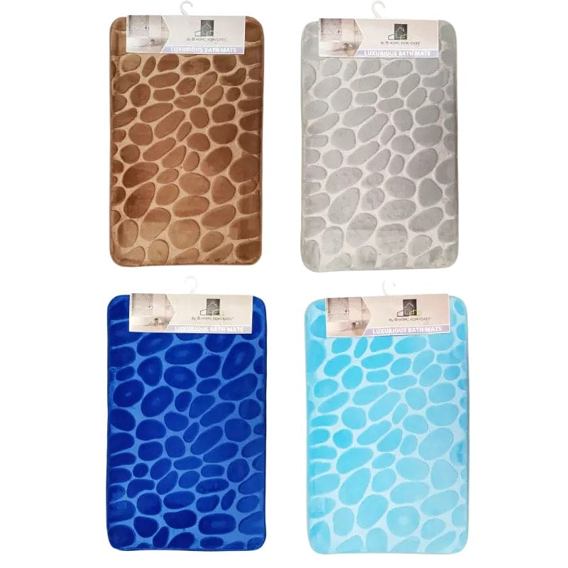 Home Komfort, Luxurious Bath Mat Extra Soft and Absorbent Microfiber Bath Mat for Bathroom, Non Slip Bath Mat (60cm x 100cm) - Provides comfort and cozy feeling when your feet steps on it and protecting your floor from moisture - 92174 Pie's Variety Store