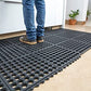 Unimat Anti Fatigue Mat 3 inch x 3 inch x 5/8 inch  This practical mat protects your floor from heavy traffic whether it is for a kitchen, a workplace, or even a children's space-215110 Hannah's Variety Store