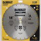 Dewalt Diamond Blade Segmented 14" (350MM) Wet/Dry Use for general purpose cutting of cured concrete, pavers, brick, block, bluestone, flagstone or any similar materials - DW47142HP MEGA
