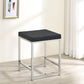 Upholstered Square Padded Cushion Vanity Stool Featuring a square shape design and a densely padded, foam-filled cushion , this modern stool provides a spacious for long-lasting comfort.- 935924 coastmega