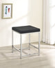 Upholstered Square Padded Cushion Vanity Stool Featuring a square shape design and a densely padded, foam-filled cushion , this modern stool provides a spacious for long-lasting comfort.- 935924