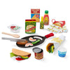 MELISSA & DOUG  Fill & Fold Taco & Tortilla Set: Create pretend play tacos, burritos, fajitas, and more - M&D-9370