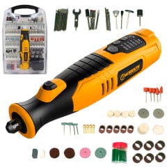 WORKSITE 8V Rotary Tool 110 Pieces Accessories Set Mini Grinder Cutter Diamond Jewelry Wood Cordless Rotary Tool Kit.- CRT324-110 Worksite Hand Tools