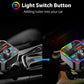 Wireless Music Stream Car Charger Bluetooth FM Transmitter with RGB Dancing light. This device releases stream music and call directly from your Bluetooth device to your car’s FM stereo system-NP-9951QUBTL Hannah's Variety Store