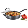 T-Fal Deep Pan 5.5 Qt  This titanium pan is non-stick and has a Thermo-Spot heat indicator, that becomes red when the pan is pre-heated, as well as a technology-99254