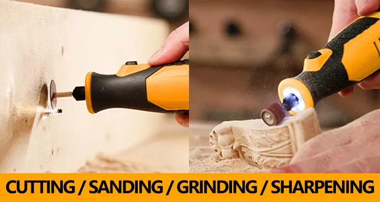 WORKSITE 8V Rotary Tool 110 Pieces Accessories Set Mini Grinder Cutter Diamond Jewelry Wood Cordless Rotary Tool Kit.- CRT324-110 Worksite Hand Tools