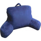 Mainstays Bed Rest Lounger Pillow -Faux Mink Fabric with Polyester Filling, 27" x 14" x 18", Solid Color Soft Silver - 42201577 ebuystt