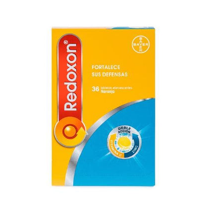 Redoxon Double Action Vitamin C + Zinc 36 Tablets / 1 g Its combination of Vitamin C and Zinc helps protect your family and strengthens their defenses to keep them healthy and prevent illnesses such as colds and flu-396521