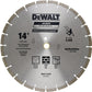 Dewalt Diamond Blade Segmented 14" (350MM) Wet/Dry Use for general purpose cutting of cured concrete, pavers, brick, block, bluestone, flagstone or any similar materials - DW47142HP MEGA