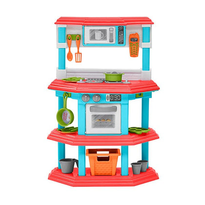 AMERICAN PLASTIC My Very Own Gourmet Kitchen: It features the latest in realistic kitchen design and is equipped with 23 accessories - 11650