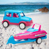 AMERICAN PLASTIC  Fashion Doll Boating Set 2 piece set - Just attach the boat & trailer to the doll’s SUV and they are off - 90200