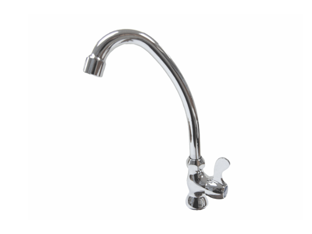 Aquarius Polished Chrome Kitchen Sink Tap - 24P22 MEGA
