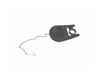 Aquarius Flush Rubber Flapper with Chain. A repalcement part for Ball cock type Flush Valve - #228111 / AQUA003