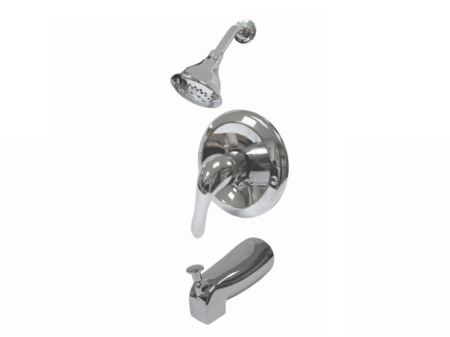 Aquarius Pressure-Balanced Bathtub & Shower Mixer Chrome PVD 5 Ways Function Shower Head Pressure Balancing Shower System- F0504504301BN MEGA