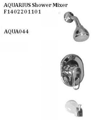 Aquarius Polished Chrome Bathtub & Shower Mixer - F1402201101-B MEGA