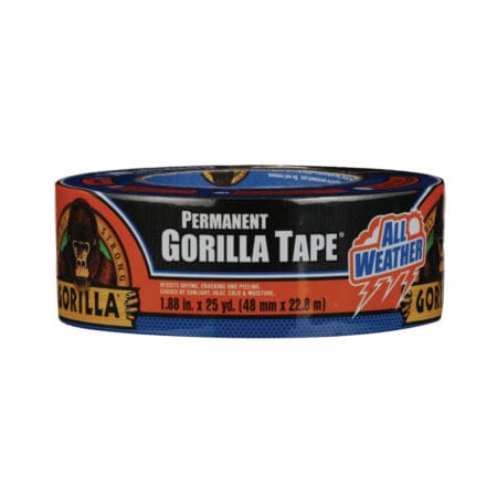 Gorilla Permanent Tape All Weather is an ideal solution for outdoor repairs - 25 YRDS - 6009002 MEGA