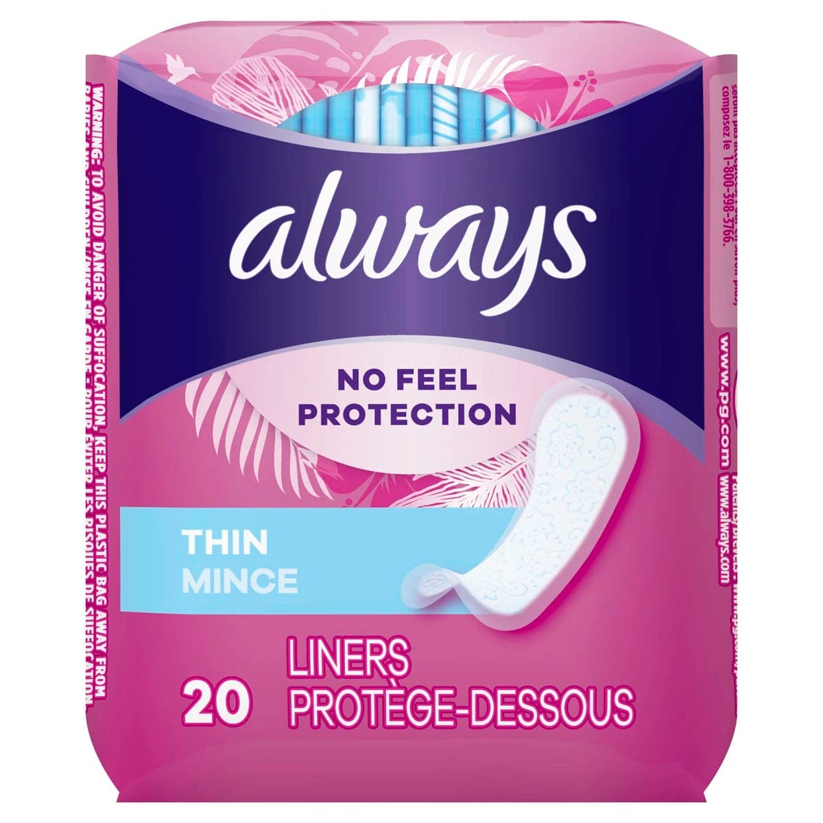 ALWAYS PANTY LINERS BREATHABLE SCENTED 20CT - APLBS20 Pie's Variety Store