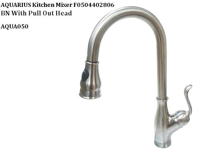 Aquarius Brushed Nickel PVD Single Handle Pull-down Kitchen Faucet - F0504402806