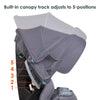 Baby Trend Cover Me 4 In 1 Convertible Car Seat with Dual Recline Comfort & Convenience with Adjustment - CV89D08B
