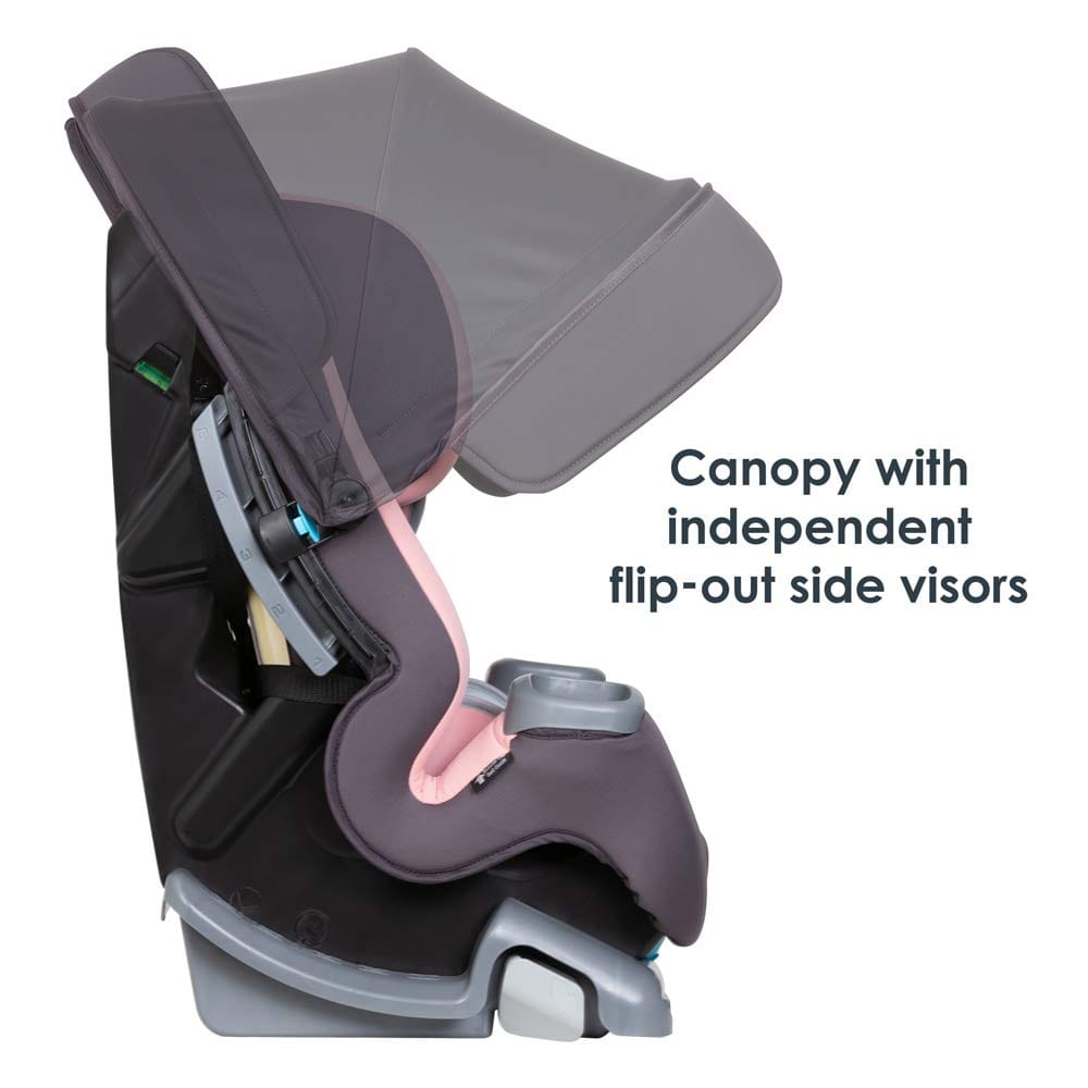 Baby Trend Cover Me 4 In 1 Convertible Car Seat Quartz Pink: integrated patented height and angle adjustable UPF 50+ canopy for full in-car shade protection - CV89D09B ebuystt