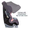 Baby Trend Cover Me 4 In 1 Convertible Car Seat Quartz Pink: integrated patented height and angle adjustable UPF 50+ canopy for full in-car shade protection - CV89D09B