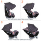 Baby Trend Cover Me 4 In 1 Convertible Car Seat Quartz Pink: integrated patented height and angle adjustable UPF 50+ canopy for full in-car shade protection - CV89D09B ebuystt