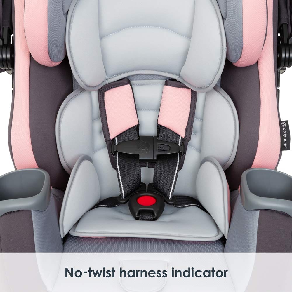 Baby Trend Cover Me 4 In 1 Convertible Car Seat Quartz Pink: integrated patented height and angle adjustable UPF 50+ canopy for full in-car shade protection - CV89D09B ebuystt