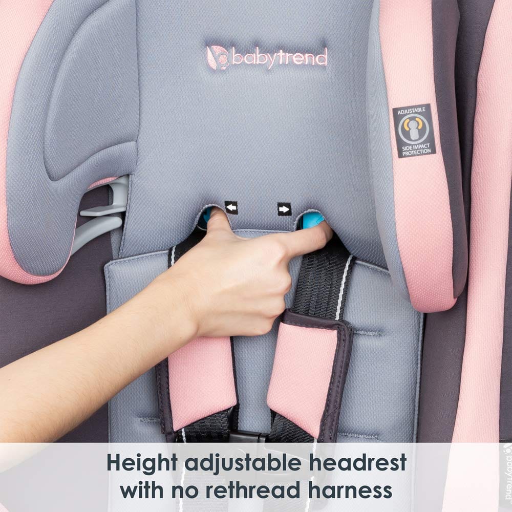 Baby Trend Cover Me 4 In 1 Convertible Car Seat Quartz Pink: integrated patented height and angle adjustable UPF 50+ canopy for full in-car shade protection - CV89D09B ebuystt