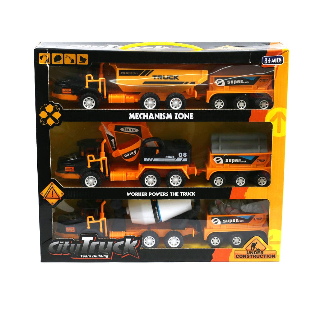 BCD Construction City Trucks Assorted: Enjoy playing with the 3 different types of trucks - 1329A ebuystt