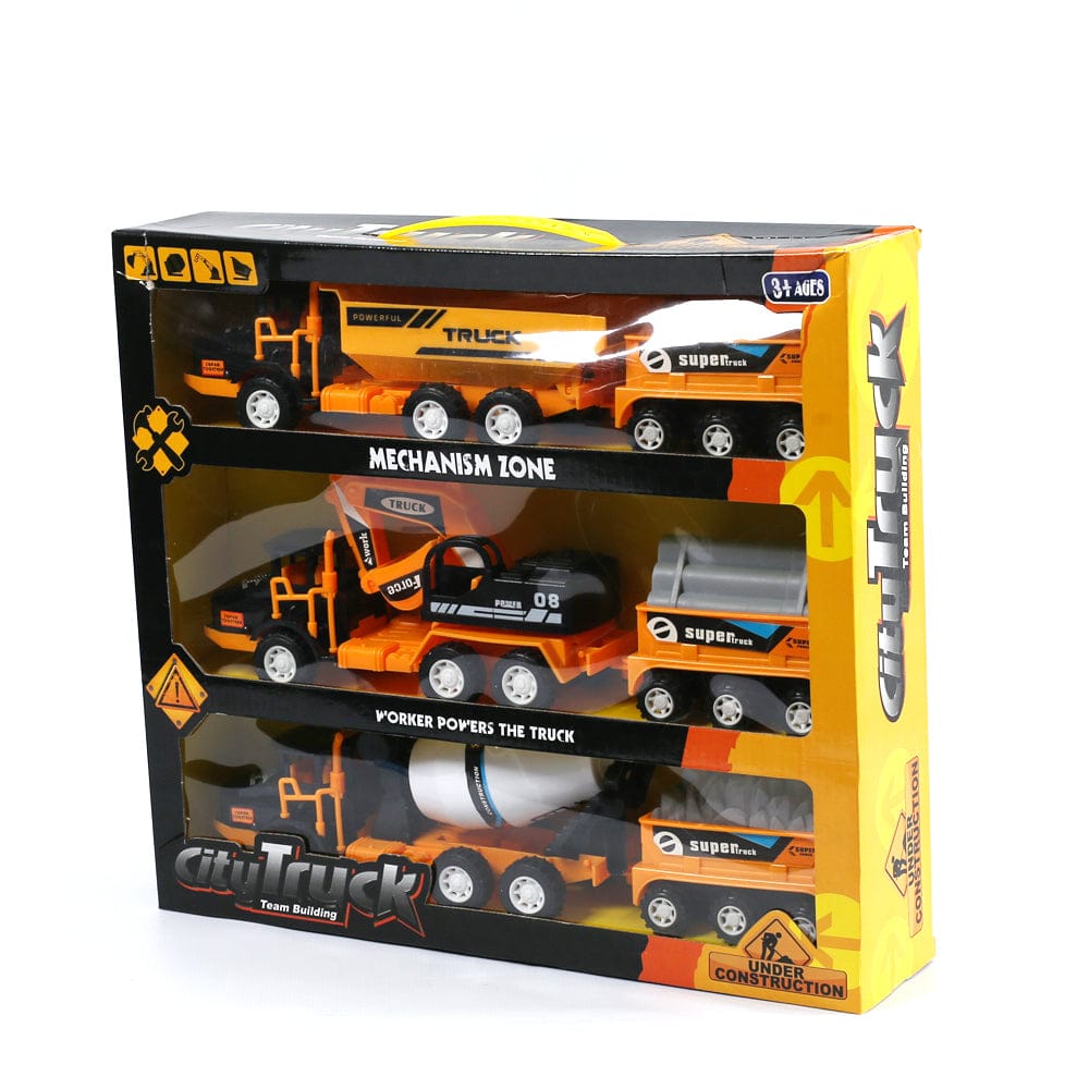 BCD Construction City Trucks Assorted: Enjoy playing with the 3 different types of trucks - 1329A
