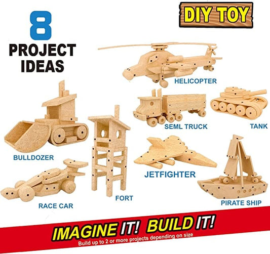 BCD Deluxe Workshop: DIY deluxe workshop is an awesome first project kit for kids (90 piece set) - BCD-8855A ebuystt