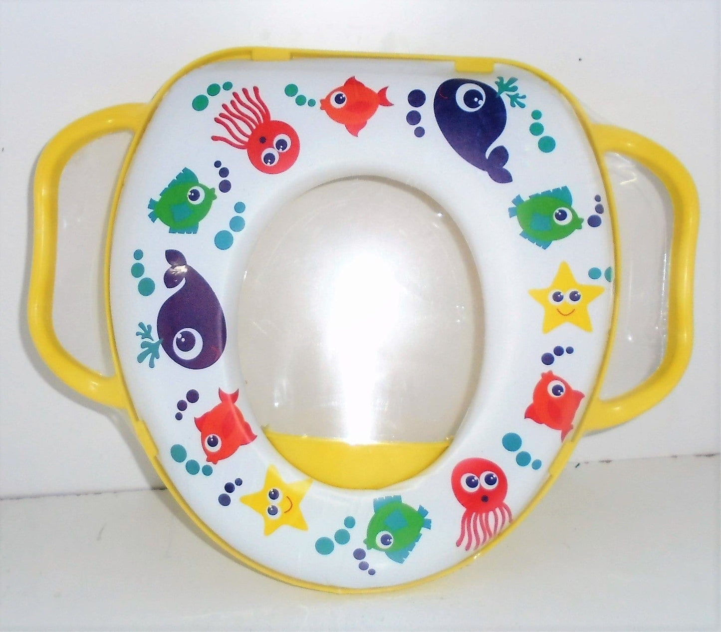 Soft Potty Seat With Handles Assorted: The non-slip base helps keep the topper steady on the toilet seat for extra stability - SU271 ebuystt