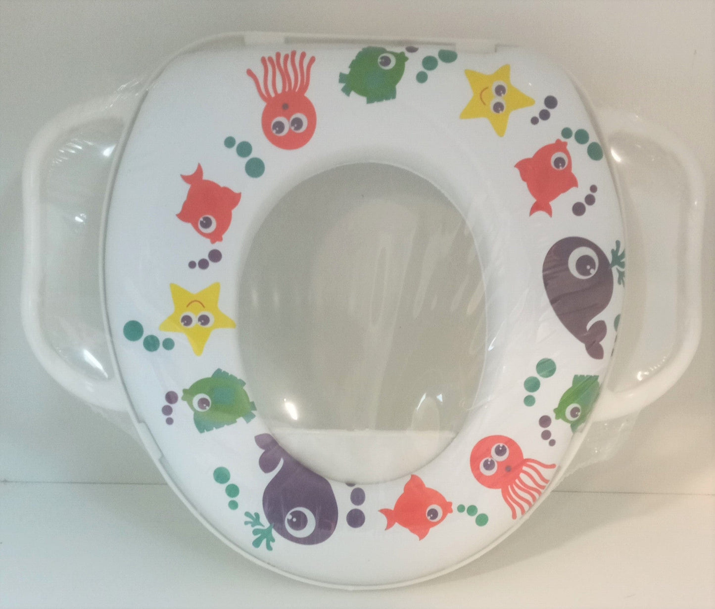 Soft Potty Seat With Handles Assorted: The non-slip base helps keep the topper steady on the toilet seat for extra stability - SU271 ebuystt