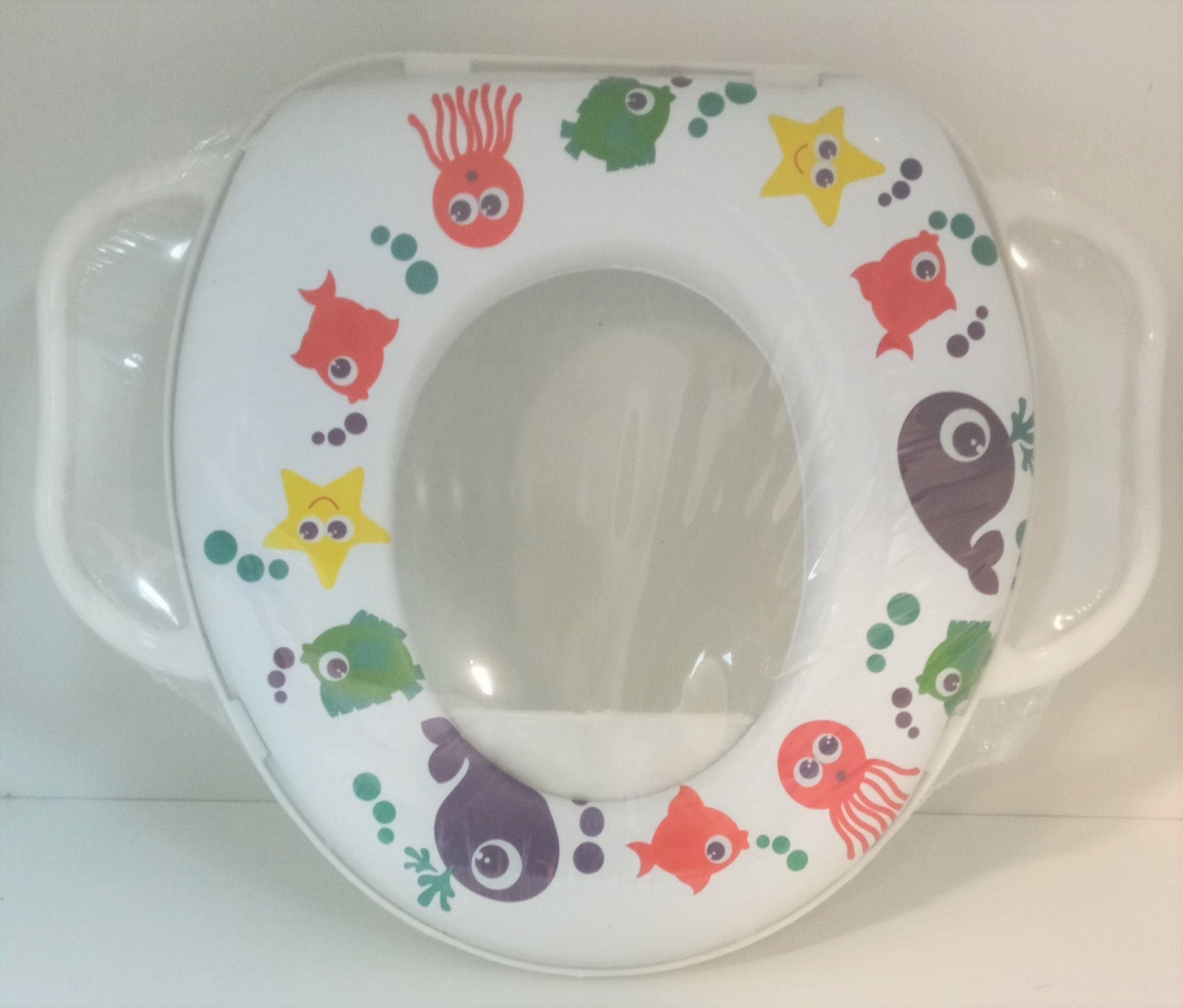 Soft Potty Seat With Handles Assorted: The non-slip base helps keep the topper steady on the toilet seat for extra stability - SU271 ebuystt
