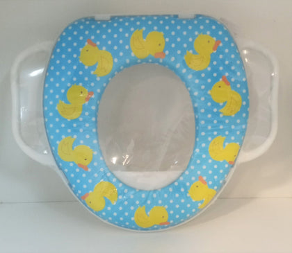 Soft Potty Seat With Handles Assorted: The non-slip base helps keep the topper steady on the toilet seat for extra stability - SU271