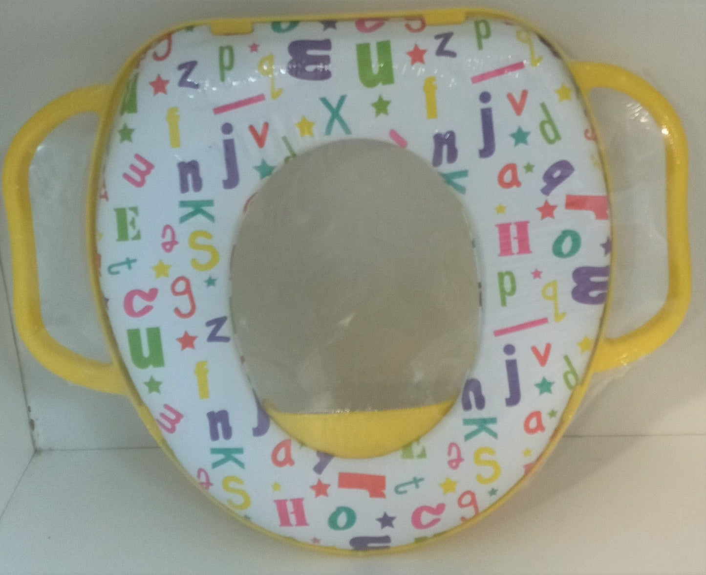 Soft Potty Seat With Handles Assorted: The non-slip base helps keep the topper steady on the toilet seat for extra stability - SU271 ebuystt