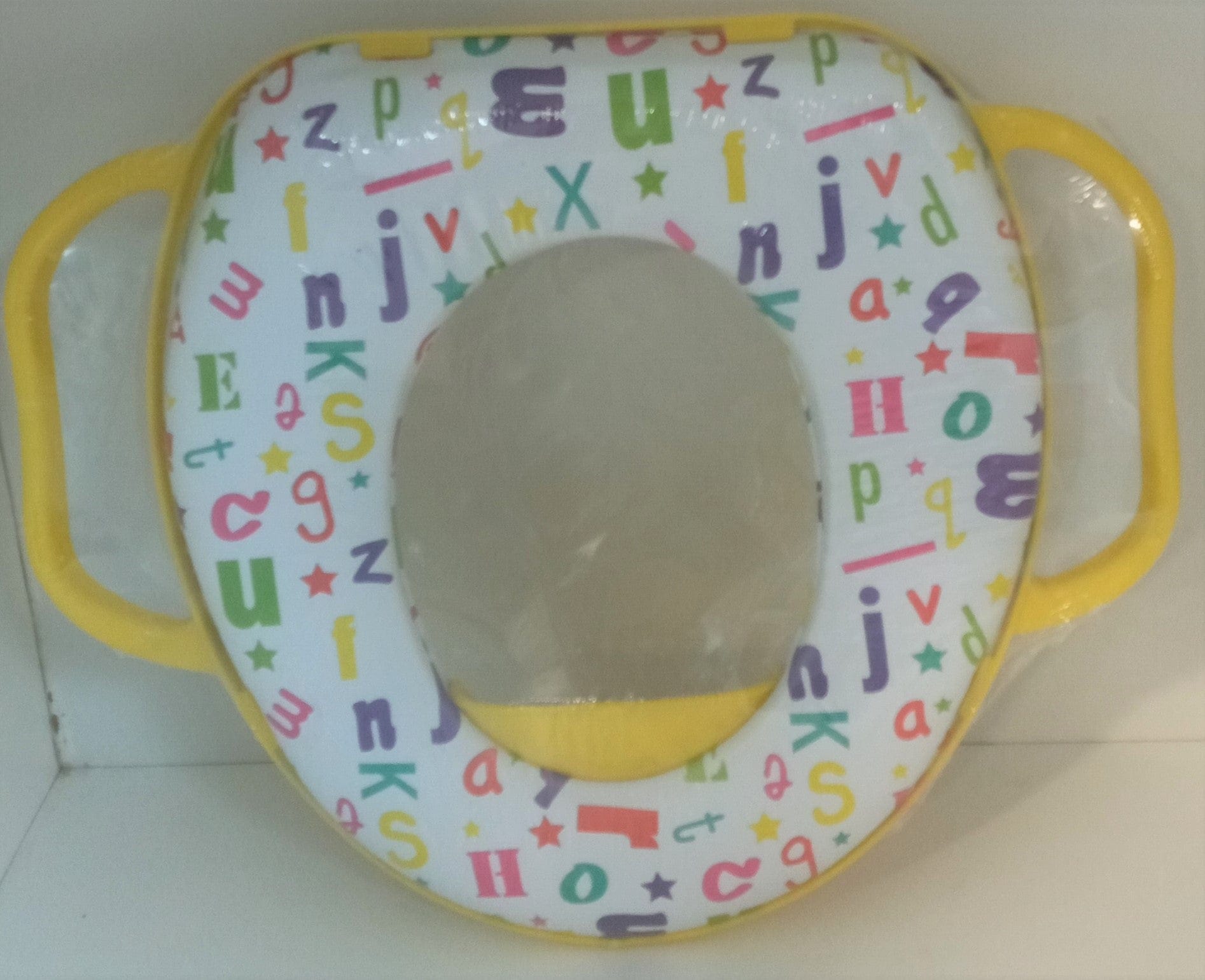 Soft Potty Seat With Handles Assorted: The non-slip base helps keep the topper steady on the toilet seat for extra stability - SU271 ebuystt