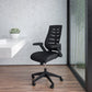High Back Designer Black Mesh Executive Swivel Ergonomic Office Chair with Height Adjustable Flip-Up Arms [BL-ZP-809-BK-GG] A-Z Store Nadia