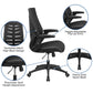 High Back Designer Black Mesh Executive Swivel Ergonomic Office Chair with Height Adjustable Flip-Up Arms [BL-ZP-809-BK-GG] A-Z Store Nadia