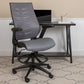 High Back Dark Gray Mesh Spine-Back Ergonomic Drafting Chair with Adjustable Foot Ring and Adjustable Flip-Up Arms [BL-ZP-809D-DKGY-GG] A-Z Store Nadia