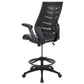 High Back Dark Gray Mesh Spine-Back Ergonomic Drafting Chair with Adjustable Foot Ring and Adjustable Flip-Up Arms [BL-ZP-809D-DKGY-GG] A-Z Store Nadia