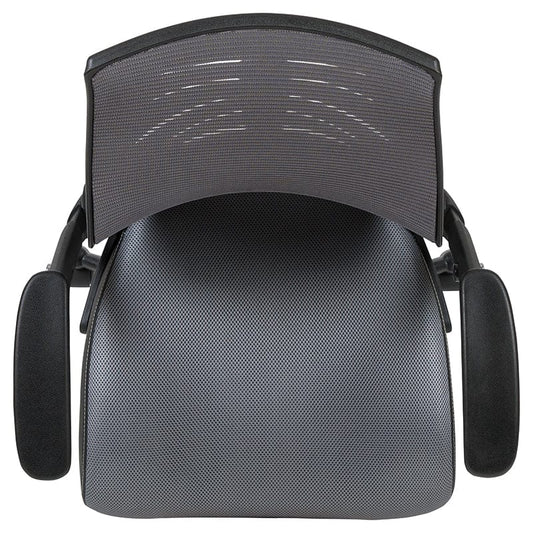 High Back Dark Gray Mesh Spine-Back Ergonomic Drafting Chair with Adjustable Foot Ring and Adjustable Flip-Up Arms [BL-ZP-809D-DKGY-GG] A-Z Store Nadia
